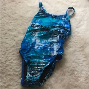 Cool blue speedo suit